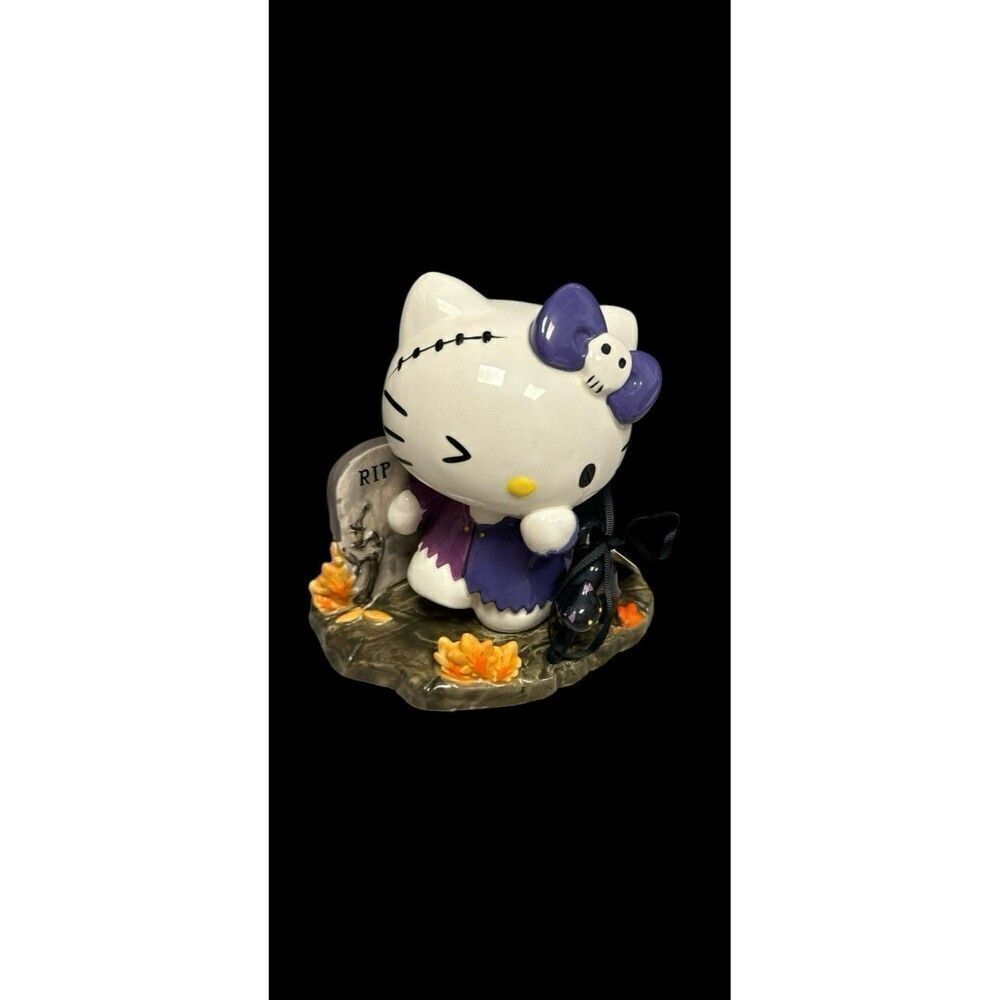 Hello Kitty ceramics halloween blue sky RIP Graveyard
